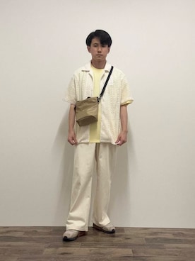 「URBANRESEARCH」｜「アイテム（チノパンツ）」を使った、kkkkさん（メンズ・169cm）の夏コーディネート