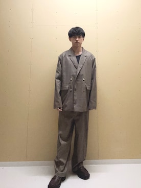 「アイテム（テーラードジャケット）」を使った、kkkkさん（メンズ・168cm）の夏コーディネート