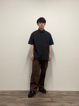 「アイテム（チノパンツ）」を使った、kkkkさん（メンズ・169cm）の夏コーディネート