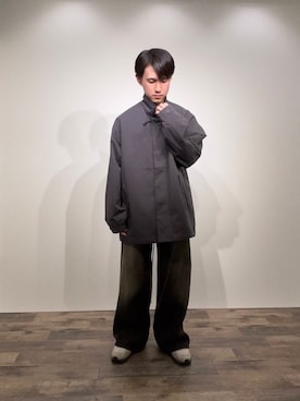 「アイテム（モッズコート）」を使った、kkkkさん（メンズ・169cm）の秋コーディネート