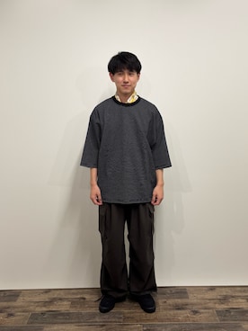 「SENSE OF PLACE by URBAN RESEARCH（センスオブプレイスバイアーバンリサーチ）の『ユニセックス』エクストラルーズアソートTシャツ（Tシャツ/カットソー）」を使った、kkkkさん（メンズ・168cm）の夏コーディネート