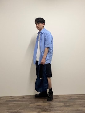「SENSE OF PLACE by URBAN RESEARCH（センスオブプレイスバイアーバンリサーチ）のアイテム（トートバッグ）」を使った、kkkkさん（メンズ・169cm）の春コーディネート