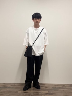 「URBANRESEARCH」｜「アイテム（スラックス）」を使った、kkkkさん（メンズ・169cm）の夏コーディネート