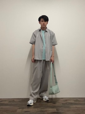 「URBANRESEARCH」｜「アイテム（スラックス）」を使った、kkkkさん（メンズ・169cm）の夏コーディネート