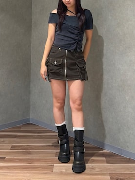 高橋伶奈さん(レディース・156cm)の夏コーディネート
