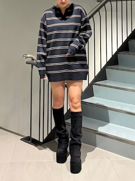 高橋伶奈さん(レディース・156cm)の秋コーディネート