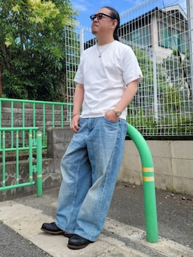 「ZARA（ザラ）のアイテム（パンツ）」を使った、yuzi_for_npntsさん（メンズ・168cm）の夏コーディネート