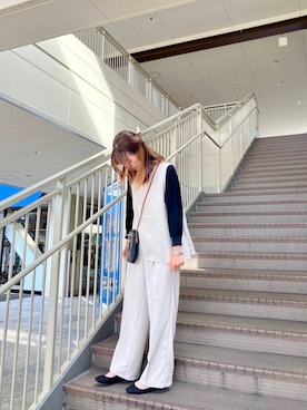 「アイテム（パンツドレス）」を使った、sakechan2326さん（レディース・160cm）の秋コーディネート