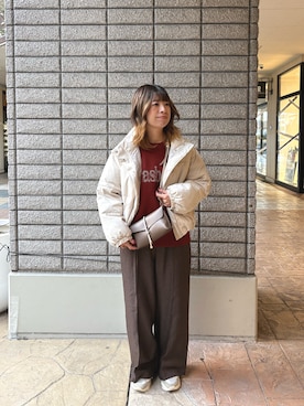 り なさん（レディース・160cm）の冬コーディネート