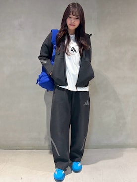 「アイテム（バックパック/リュック）」を使った、yiさん（レディース・174cm）の冬コーディネート