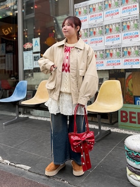 みさとさん（レディース・152cm）の冬コーディネート