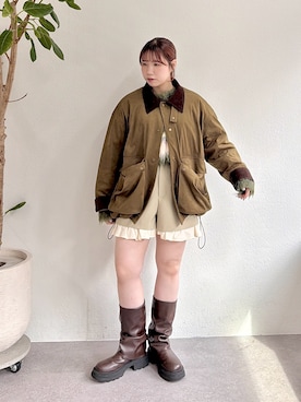 「アイテム（その他アウター）」を使った、みさとさん（骨格ストレート・レディース・152cm）の秋コーディネート