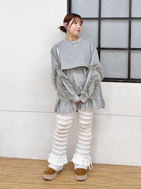 「w closet（ダブルクローゼット）のアイテム（その他パンツ）」を使った、みさとさん（レディース・152cm）の秋コーディネート