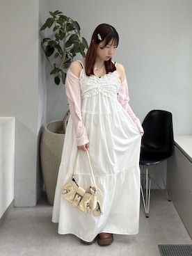 w closet（ダブルクローゼット）の「【3色展開】ドロストフリルタンク