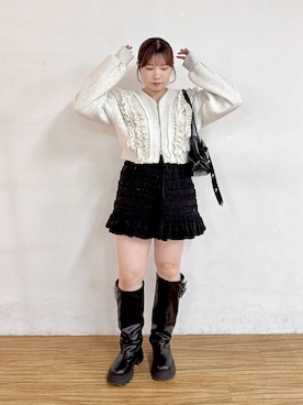 「w closet（ダブルクローゼット）のアイテム」を使った、みさとさん（レディース・152cm）の秋コーディネート