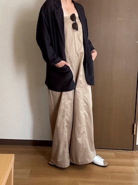 「アイテム（オールインワン・サロペット）」を使った、nabe08さん（レディース・161cm）の夏コーディネート