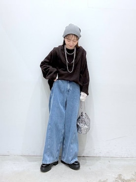 raiさん（レディース・154cm）の冬コーディネート