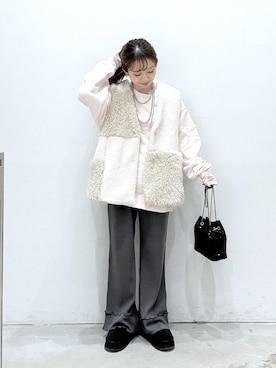 「アイテム（マタニティウェア/グッズ）」を使った、raiさん（レディース・154cm）の秋コーディネート