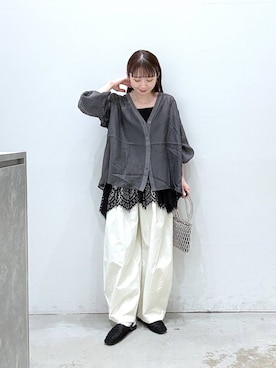 「アイテム（ショルダーバッグ）」を使った、raiさん（レディース・154cm・30代）の春コーディネート