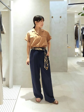 「Andemiu（アンデミュウ）のアイテム」を使った、  NATSUさん（レディース・152cm）の夏コーディネート