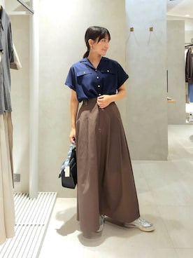 「Andemiu（アンデミュウ）のアイテム」を使った、  NATSUさん（レディース・152cm）の夏コーディネート