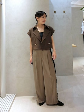 「Andemiu（アンデミュウ）のアイテム」を使った、  NATSUさん（レディース・152cm）の夏コーディネート