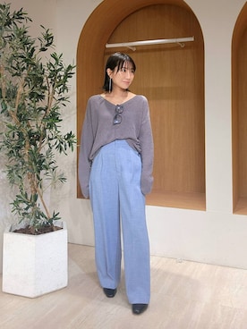 「Elura（エルーラ）のアイテム」を使った、  NATSUさん（レディース・152cm）の春コーディネート