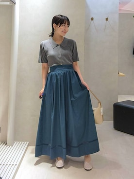 「Andemiu（アンデミュウ）のアイテム」を使った、  NATSUさん（レディース・152cm）の夏コーディネート