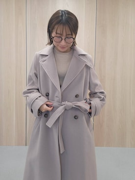 「Andemiu（アンデミュウ）のスクエアフラップバック592843（ハンドバッグ）」を使った、  NATSUさん（レディース・152cm）の秋コーディネート