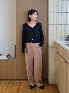 「Andemiu（アンデミュウ）のアイテム」を使った、  NATSUさん（レディース・152cm）の冬コーディネート