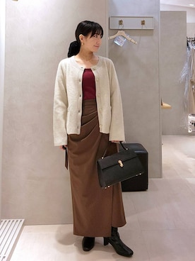 「Andemiu（アンデミュウ）のアイテム」を使った、  NATSUさん（レディース・152cm）の秋コーディネート