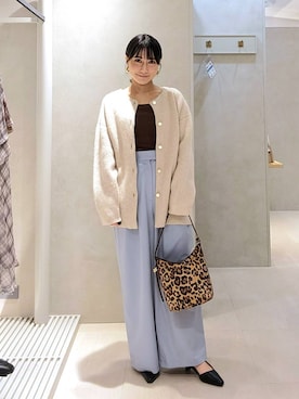 「Andemiu（アンデミュウ）のサイドストラップミュール/1045951（パンプス）」を使った、  NATSUさん（レディース・152cm）の秋コーディネート