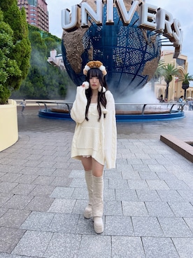 「Darich（ダーリッチ）のアイテム」を使った、もぐもぐうさぎ🐰さん（レディース・157cm）の冬コーディネート
