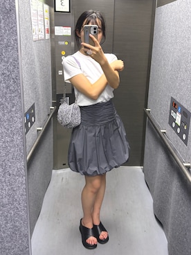 「アイテム（スカート）」を使った、0bonvoyage0さん（骨格ナチュラル・レディース・164cm）の夏コーディネート