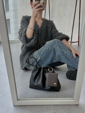 「アイテム（チャーム）」を使った、Eriさん（レディース・162cm）の秋コーディネート