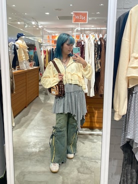 「アイテム（デニムパンツ、ベージュ系）」を使った、kaorun1027さん（レディース・148cm）の秋コーディネート