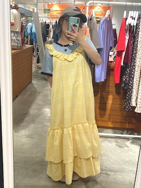 「150cm台コーデ」｜「アイテム（キャップ）」を使った、kaorun1027さん（レディース・148cm）の夏コーディネート