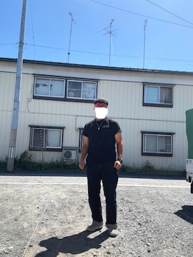 「アイテム（スリッポン）」を使った、Ponisukeさん（メンズ・177cm）の夏コーディネート
