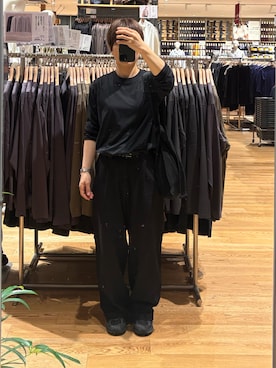 「MUJI Labo（ムジラボ）のアイテム」を使った、n  /  無印良品  さん（レディース・155cm）の秋コーディネート