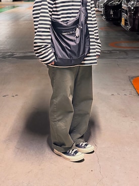 「mont-bell（モンベル）のアイテム」を使った、n  /  muji staffさん（レディース・155cm）の春コーディネート