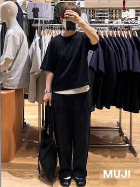 「MUJI Labo（ムジラボ）のアイテム」を使った、n  /  muji staffさん（レディース・155cm）の夏コーディネート