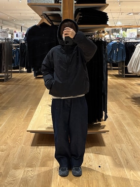 「MUJI Labo（ムジラボ）のアイテム」を使った、n  /  muji staffさん（レディース・155cm）の冬コーディネート