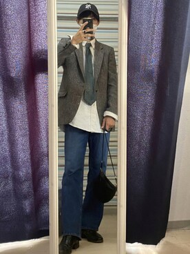 「アイテム（フォーマルスーツ/小物）」を使った、Takumi さん（メンズ・180cm・20代）の秋コーディネート