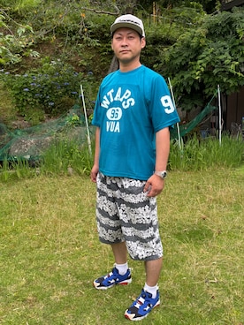 「Reebok(リーボック)のアイテム」を使った、k_kさん(メンズ・185cm)の夏コーディネート