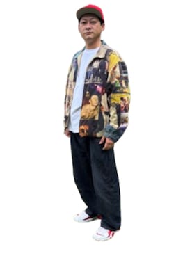 「アイテム（ブルゾン）」を使った、k_kさん（メンズ・185cm）の夏コーディネート