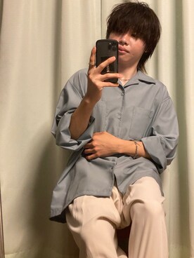 「ADRER（アドラー）の【ADRER】The ring（リング）」を使った、namahamu272さん（メンズ・163cm）の夏コーディネート