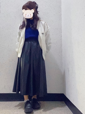 「アイテム（ヘアピン）」を使った、ベレベア さん（レディース・152cm）の秋コーディネート