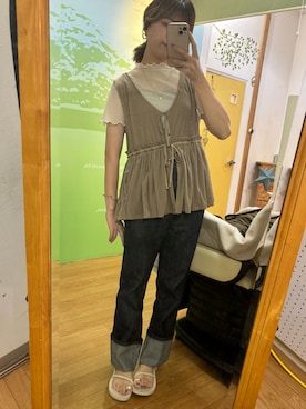 「アイテム（サンダル）」を使った、m i k u ＊さん（レディース・161cm・20代）の秋コーディネート