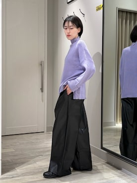 「ラベンダー」｜✌︎ふくもっさん✌︎さん（レディース・163cm）の秋コーディネート