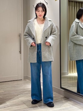 「アイテム（マフラー）」を使った、✌︎ふくもっさん✌︎さん（レディース・163cm・20代）の冬コーディネート